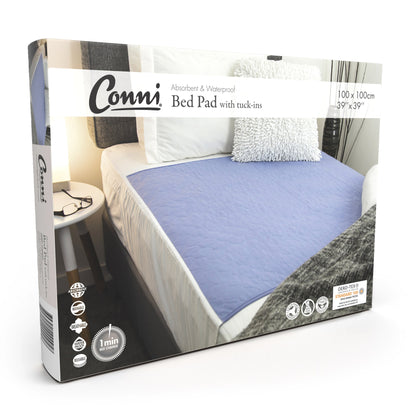 Bed Pad with tuck-ins 100 x 100 cm