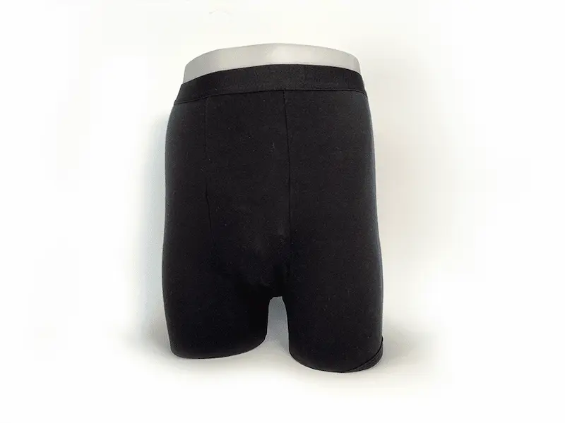 Post Prostectemy Black boxer briefs on a white background