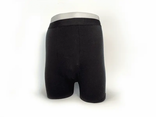 Post Prostectemy Black boxer briefs on a white background
