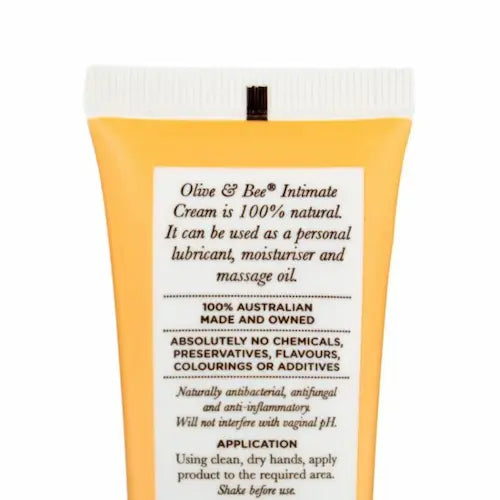 Olive and Bee vaginal moisturiser lubricant packaging