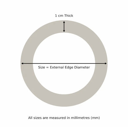 How our pessaries are measured diagram