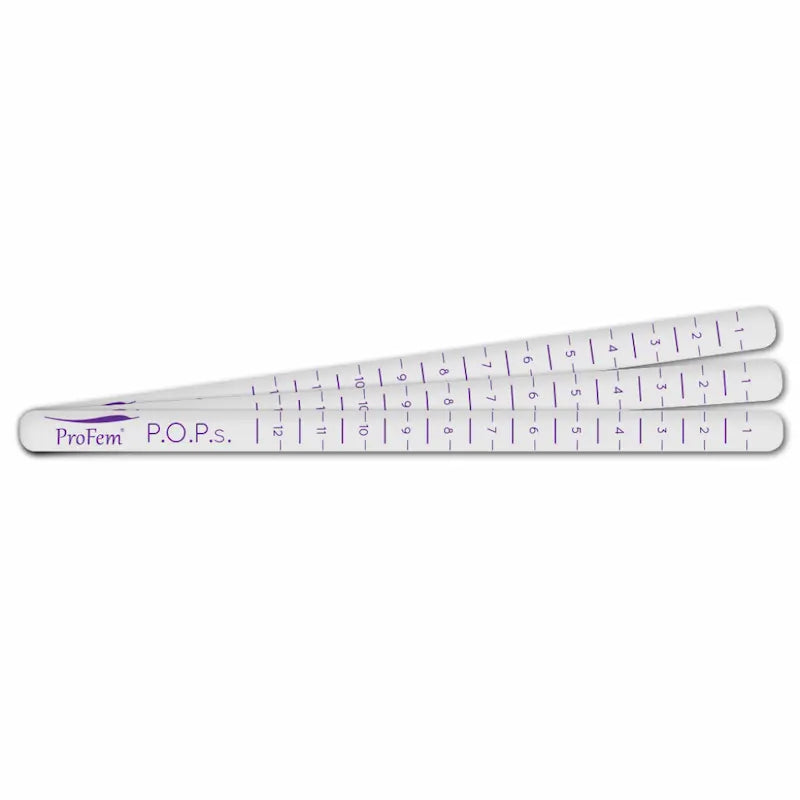 Popq ruler for measuring Pessary size clinician