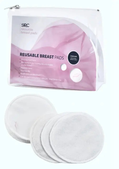 reusable breast pads in bamboo pack of 8