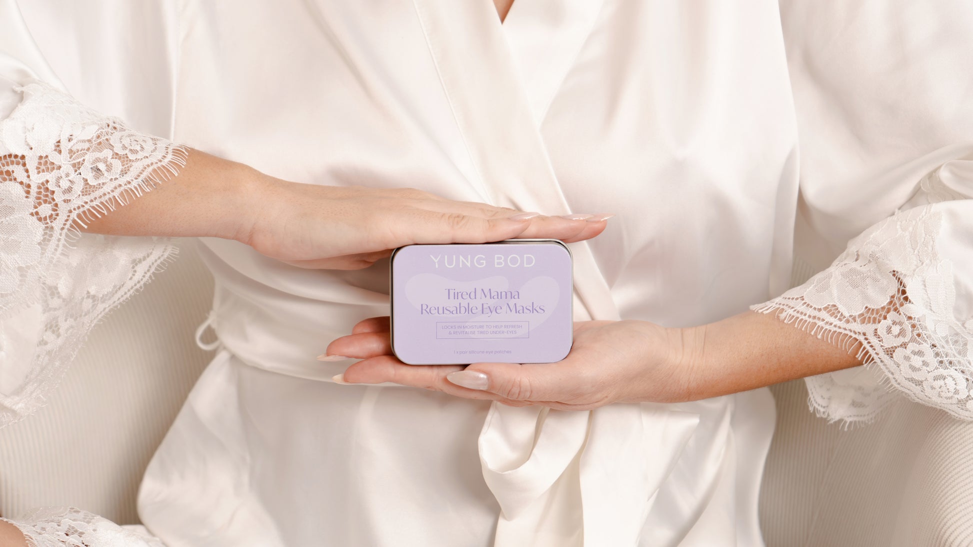 Yung Bod Reusable Eye Masks in tin